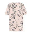 thumbnail image 5 of Lorytime Womens T Shirts Graphic Short Sleeve Shirt Crew Neck Trendy Summer Tops Hawaii Ruffle Loose Basic Outfit, 5 of 5