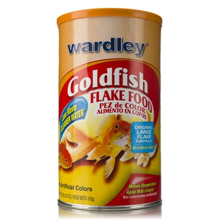 Wardley Goldfish Flakes, Goldfish Food- 6.8-oz (Best Betta Fish Food Brand)