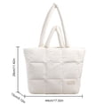 thumbnail image 2 of Bolso mano Acolchado Kuymtek Hombro Hinchado Informal para Mujer Otoño invierno, 2 of 9