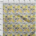 thumbnail image 2 of oneOone Cotton Poplin Light Yellow Fabric Leaves & Floral Artistic Craft Projects Decor Fabric Printed By The Yard 42 Inch Wide, 2 of 4
