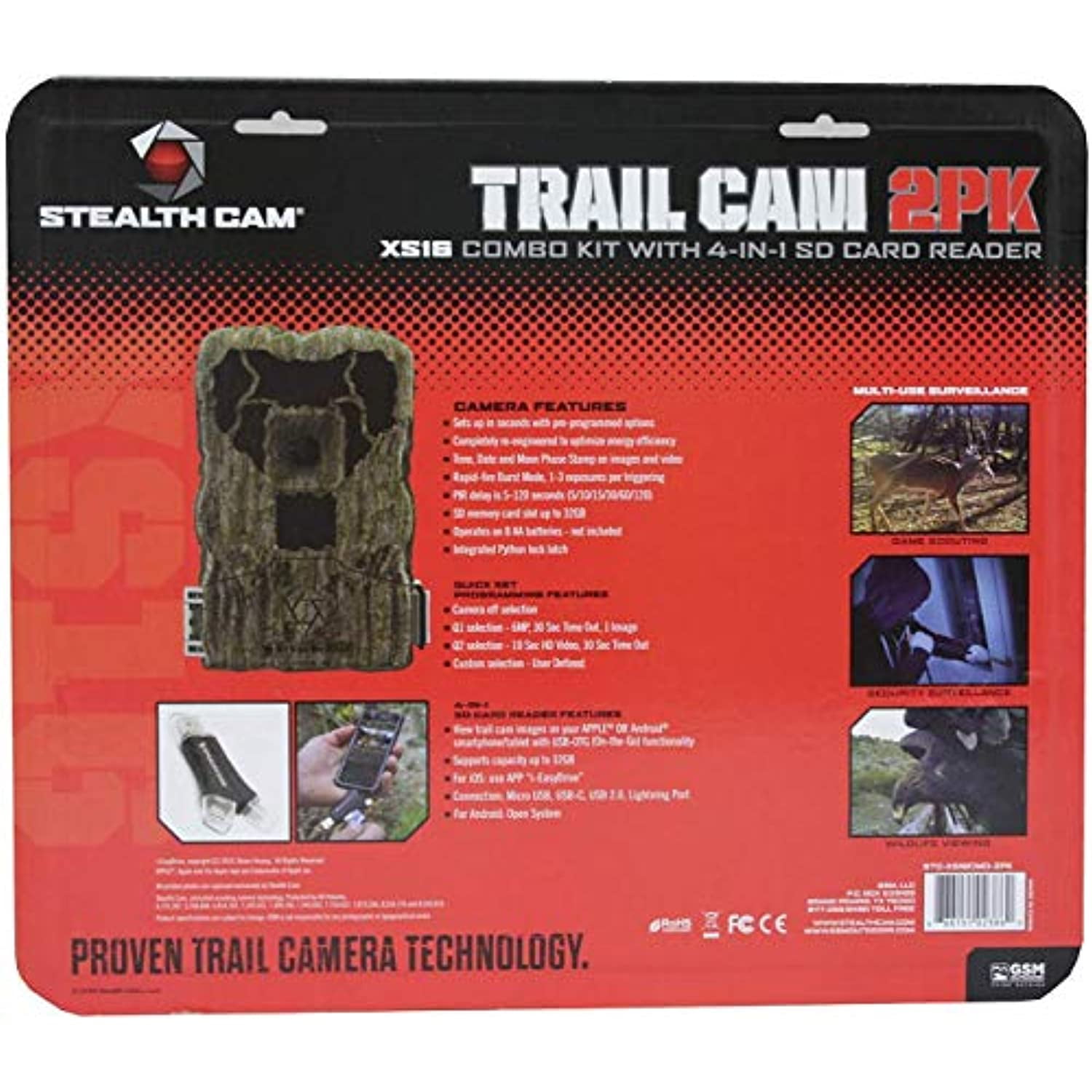 Stealth Cam G42 No-Glo Trail Game Camera STC-G42NG 2-Pack 