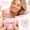 A001- Pink, variant on Glitter Squishy Relaxation Toy with Cute Face Design, 1-Pack, Clear White with Sparkles, for Relaxation and Focus, Sensory Toy