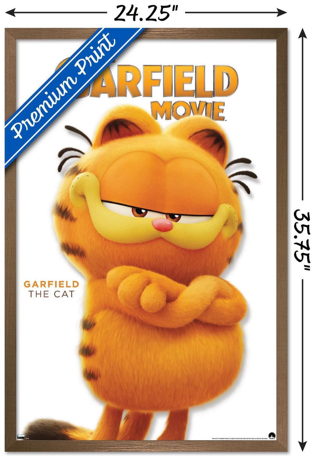 The Garfield Movie - Garfield Feature Series 24 Wall Poster with Magnetic Frame, 22.375" x 34"