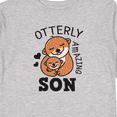 thumbnail image 4 of Inktastic Otterly Amazing Son with Mother and Child Otter Boys Long Sleeve Toddler T-Shirt, 4 of 5