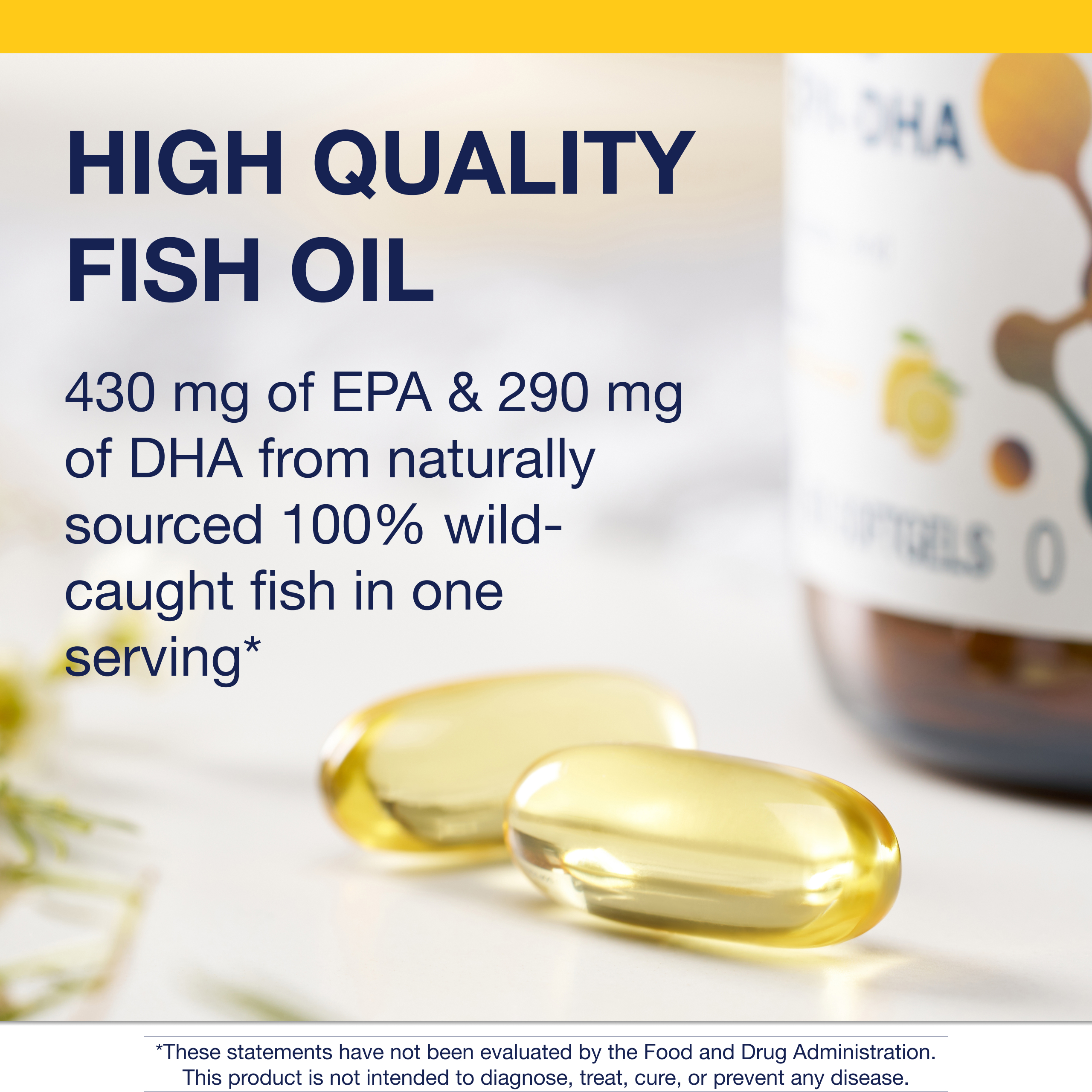 Metagenics OmegaGenics Fish Oil EPA-DHA 720 mg - Omega-3 Fish Oil Supplement - High Potency - for Heart Health, Musculoskeletal Health & Immune System Health* - with DHA & EPA - 60 Softgels