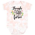 thumbnail image 3 of Inktastic Though She Be but Little She is Fierce Shakespeare Girls Baby Bodysuit, 3 of 5
