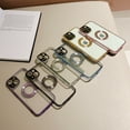 thumbnail image 5 of Luxury Magnetic for iPhone 11 Case, Electroplated Clear Slim Fit Phone Case with Camera Frame Shockproof for iPhone 11 Transparent Back Case Compatible with MagSafe, Black, 5 of 11