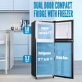 thumbnail image 3 of WANAI 5.0 Cu.ft Mini Refrigerator with Freezer 7 Settings Temp Adjustable Large Compact Fridge Silver, 3 of 10