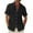 Black, variant on YYDGH Men's Shirts Short Sleeve Button Down Shirts Solid Color Summer Casual Beach Shirts Black M