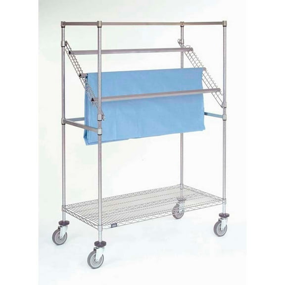 Nexel Chrome High Profile Sterile Wrap Rack, 60"L x 24"W x 68"H