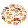 thumbnail image 5 of Cauagu 30" Christmas Tree Skirt Fall Farm Pumpkin Pattern Christmas Tree Decorations Tree Mat for Xmas Decorations Occasion Holiday Home Decor -30", 5 of 7