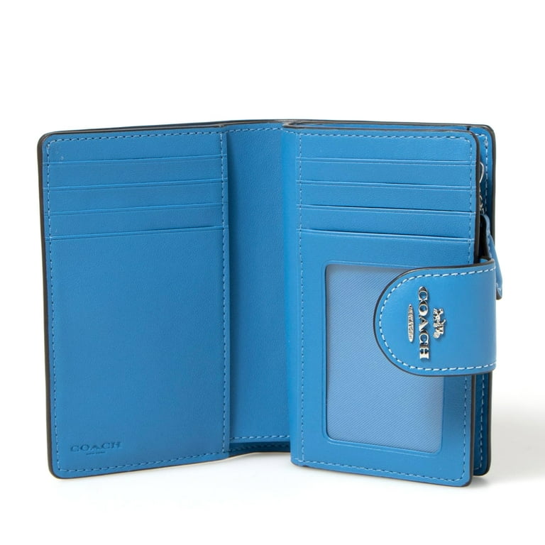 Blue coach wallet hotsell