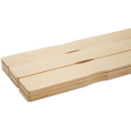 12 Inch Paint Sticks, Box Of 50 Hardwood Paint Stirrers, Wood Mixing Paddles For Epoxy Or Resin, Garden Or Library Markers By
