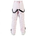 thumbnail image 4 of YOIAVIAOY Womens Snow Pants Detachable Windproof Waterproof Bib Insulated Winter Warm Pant Pink M, 4 of 6