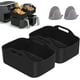 thumbnail image 1 of 2 ollas de silicona LIUXGMXG para freidoras de aire dobles accesorios horno y microondas, 1 of 5