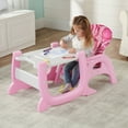 thumbnail image 2 of Badger Basket Envee II Baby High Chair with Play Table Conversion - Pink/White, 2 of 17