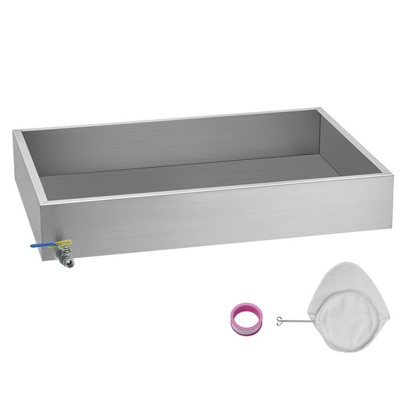 KFFKFF Maple Syrup Processing Pan, 22.4 Gallon Capacity, Produces 325 Cups of 8.8oz Maple Syrup, Single Valve Flat Evaporator Pan with Trio Heating Techniques