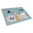 thumbnail image 1 of Carolines Treasures CK7773LCB Tan Poodle Kitchen Scene Glass Cutting Board - Large, 1 of 3