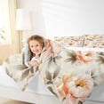 thumbnail image 3 of Erosebridal Chic Peony Flower Twin Bedding Sets for Girls, Retro Floral Bedding Comforter Set, Reversible, 7-Piece, 3 of 5