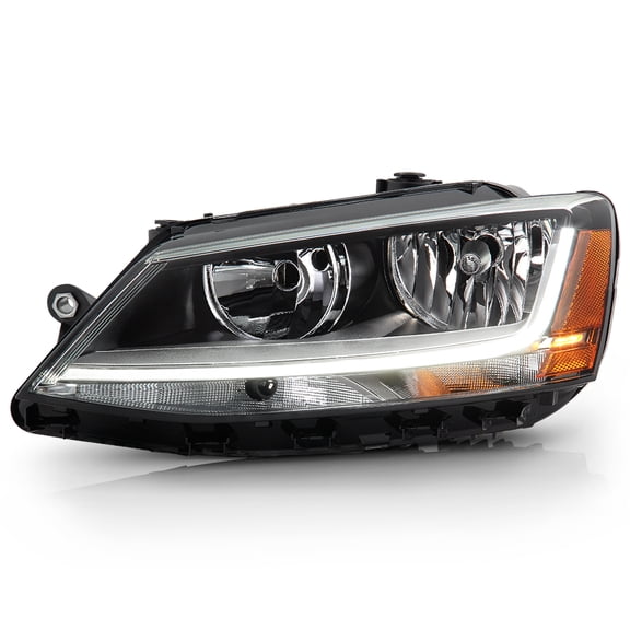 2017-2018 Volkswagen Jetta Halogen w/LED DRL Headlight Headlamp Left Driver Side