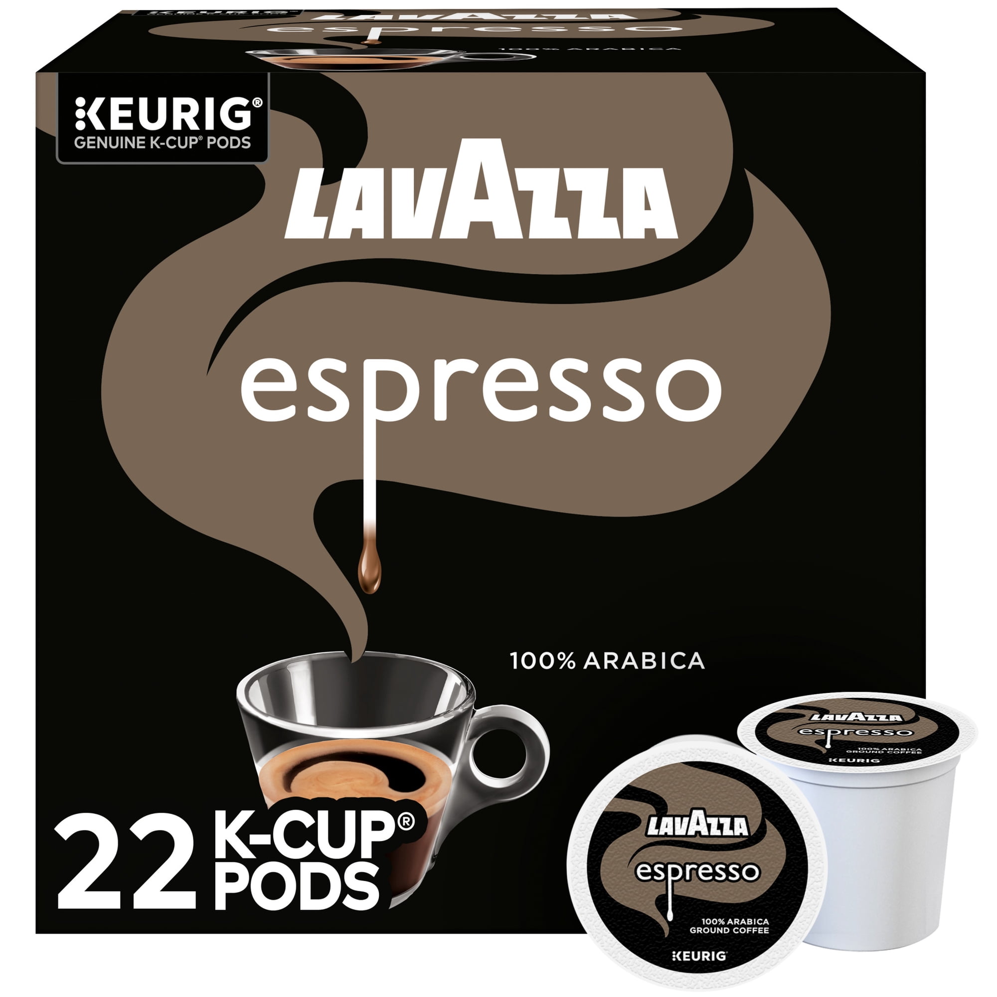 Lavazza, Espresso Medium Roast K-Cup Coffee Pods, 22 Count