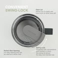 thumbnail image 2 of LocknLock Metro Taza Premium de acero inoxidable 18/8 con doble pared aislada con asa, perfecta para mesa con tapa, morado, 20 oz, 2 of 5