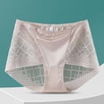 thumbnail image 2 of Bovxnpu Women's Plus Size Panties, Womens Breathable Lace Brief Underwear No Show Panties, Underwear French Thin Perspective Mesh Lace Underwear Cropping Hip Lifting Low Waist Underwear Underwear, 2 of 4