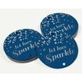 thumbnail image 3 of Inkdotpot Let Love Sparkle Wedding Bottle Tag Real Silver Foil Favor Hang Tags Pack Of 100, 3 of 7