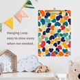 thumbnail image 4 of FORMRS Acrylic Clipboard with Low Profile Clip Standard A4 Letter Size, 12.5" x 9", Colorful Clover Pattern, 4 of 8