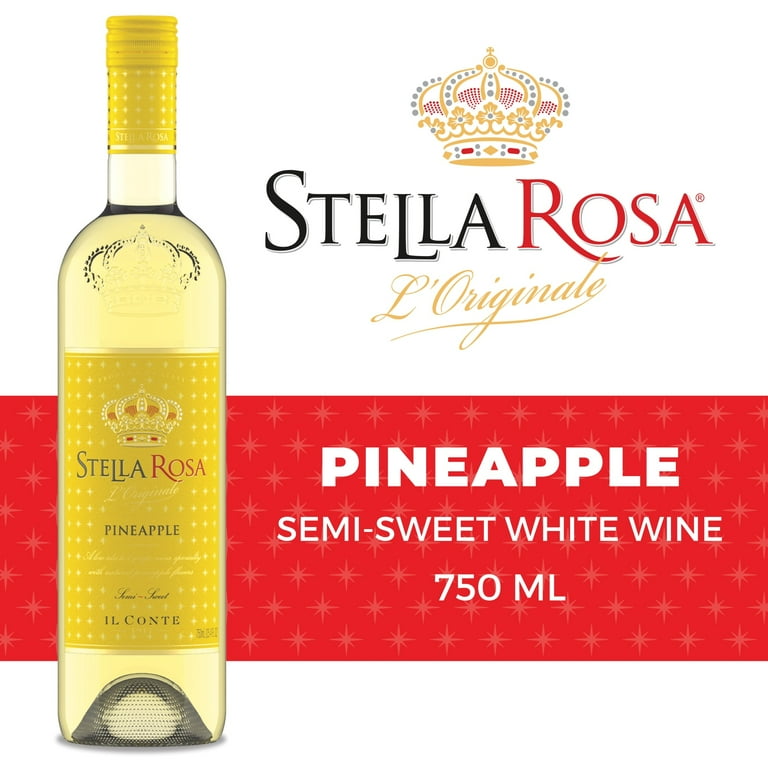 Stella Rosa, Semi-Sweet Moscato White Wine, 750ml, Pineapple