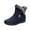Blue, variant on Women's Winter Fur Snow Ankle Boots Buckle Suede Waterproof Zipper Anti-slip Warm Snow Short Booties