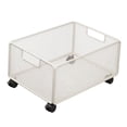 thumbnail image 4 of Organizador de archivos rodante con ruedas, carrito de malla para suministros de oficina sencillos 30x38x23cm, 4 of 9