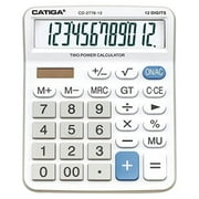 CATIGA Electronics CD-2776 Premium Large Desktop Calculator with Giant Buttons, White