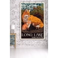 thumbnail image 3 of Long Lake, New York, The Adirondacks, Fox and Kit, Letterpress (36x54 Giclee Gallery Art Print, Vivid Textured Wall Decor), 3 of 3