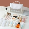 thumbnail image 5 of Outdoor Transparent Large Capacity Zipper Bag Cosmetic Cases Cute Waterproof Storage Bags PVC Cosmetic Bags Toiletry Bag Makeup Bags BLACK D, 5 of 8