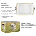 thumbnail image 2 of Storage Bins with Handle Fabric Organizer Basket Foldable Box 1 Pack Lovely Panda Baby 14.2x10.2x8.3, 2 of 8