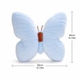 thumbnail image 3 of Butterfly Pillow Decorative Butterfly Shaped Throw Pillows 15.7" x 15.7" Cute Plush Cushion Decor for Bedroom Living Room Sofa Couch Sky Blue, 3 of 8