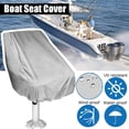 thumbnail image 2 of 2 pack Boat Seat Cover Captain Chair Helmsman Dust Waterproof Furniture UV Resistant Elastic Closure Outdoor Yacht Ship Fishing Foldable Protection, 2 of 5