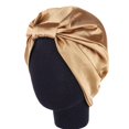 thumbnail image 4 of Gorro de noche Chemo Soft Stain Cap Mujeres Chemo Hat Headwear Cap para dormir todos los días Yuyangstore Sombrero de turbante de mujer, 4 of 5