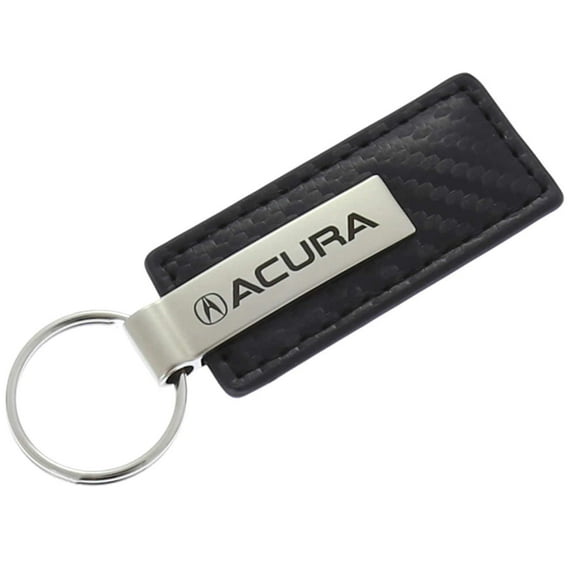 Acura Carbon Fiber Leather Keychain (Black)