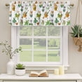 thumbnail image 2 of Cute Cartoon Curtain Valances for Windows, Kitchen Valance Window Treatments Panel 2 Pack, Cat Butterfly Spring Floral Botanical Rod Pocket Short Curtains for Bathroom Bedroom 42 x 12 Inch, 2 of 8