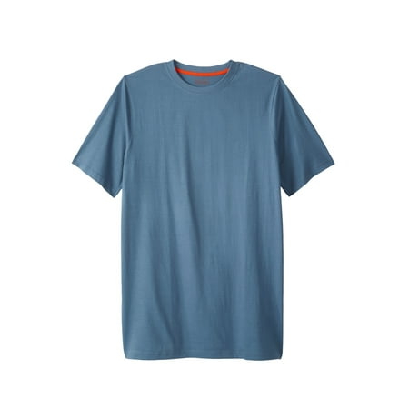 Boulder Creek By Kingsize Men's Big & Tall Heavyweight Longer-Length Crewneck T-Shirt