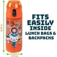 thumbnail image 4 of Octonauts Above & Beyond Stainless Steel 13 oz Insulated Water Bottle for Boys - Easy to Use for Kids - Reusable Spill Proof BPA-Free Orange Water Bottle, 4 of 5