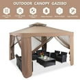 thumbnail image 4 of Patiojoy 10' x 10' 2-tier Outdoor Netting Canopy Sun Shade Gazebo Tent for Picnic Party, 4 of 8