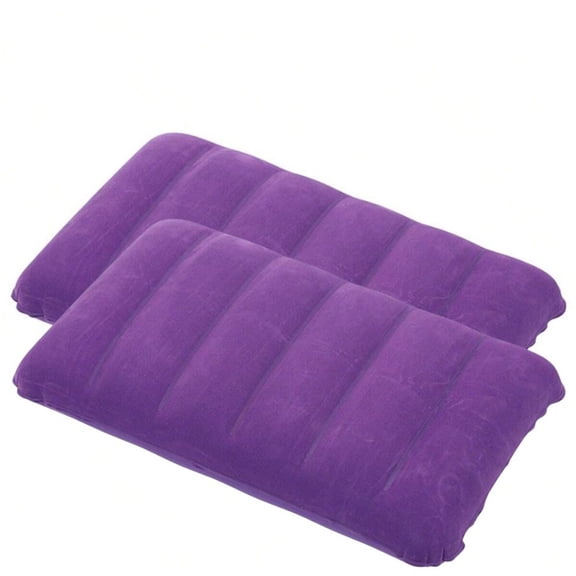 Inflatable Pillows Blow Up Travel Cushions Neck Rest Support Camping Flight