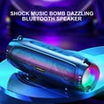 thumbnail image 4 of Hwkond Bluetooth Speaker Wireless Smart Bluetooth Speaker High Volume Card Speaker Outdoor RGB Flashing Car Subwoofer Speaker On Clearance, 4 of 8