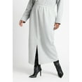 thumbnail image 3 of ELOQUII Women's Plus Size Maxi French Terry Skirt, 3 of 4