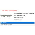 thumbnail image 2 of Tie Rod End Kit - Compatible with 2014 - 2018 GMC Sierra 1500 2015 2016 2017, 2 of 2