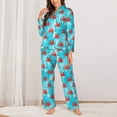 thumbnail image 2 of Naloa Crab Swims In The Ocean Pajamas for Women Set, Womens Pajama Sets, Lounge Sets for Women, 2pjs for Women-Medium, 2 of 7