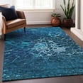 thumbnail image 6 of Addison Rugs Mayfield Washable Transitional Modern Navy Rectangle Rug, 5' x 7'6", 6 of 6